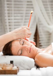 Ohrkerze - gewerbliche Massage
